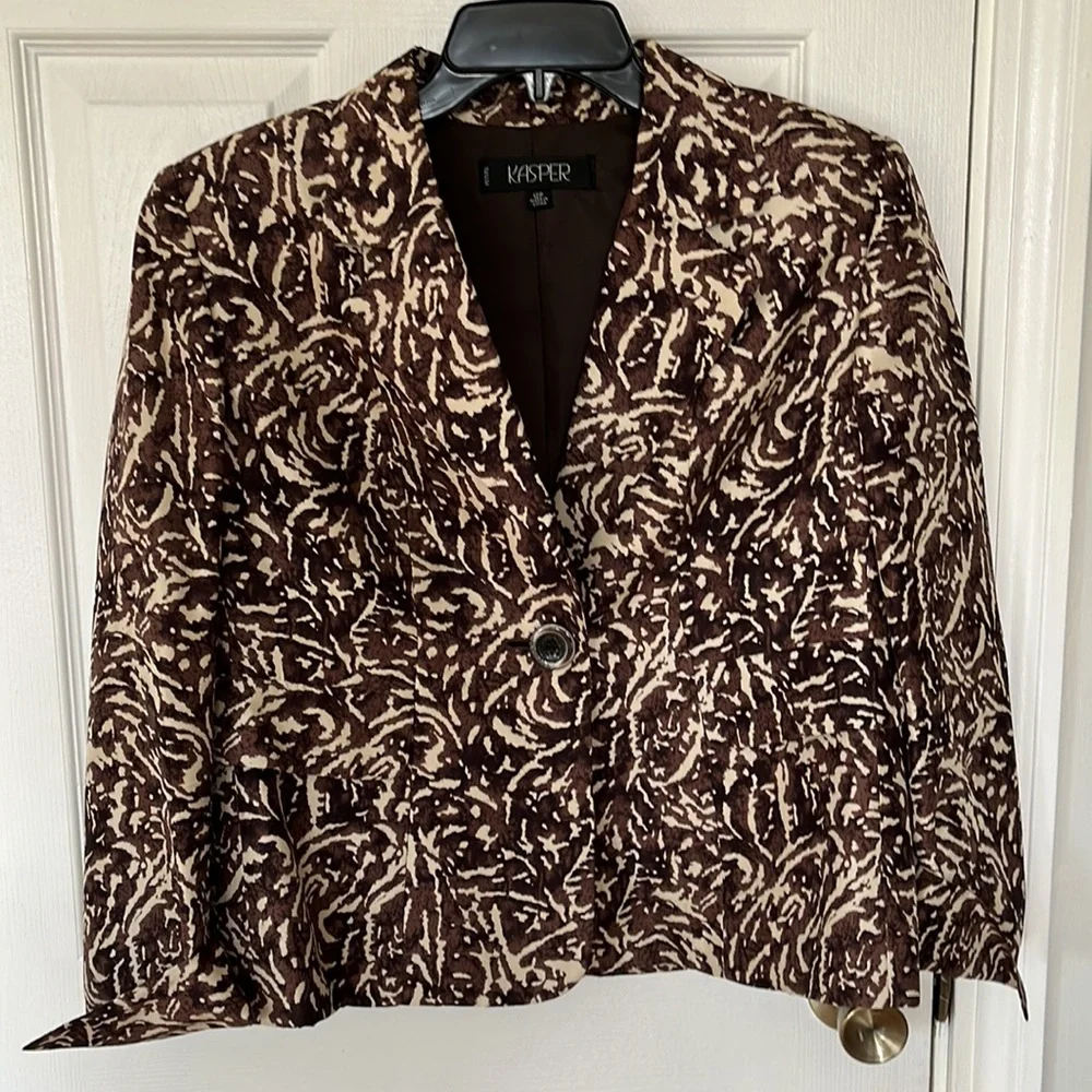 Stunning Kasper Three Piece Wide Leg Pants Suit. - Picture 6 of 8
